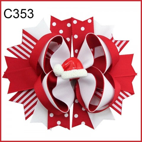 Christmas Hair Accessories - Free Delivery Santa Claus Bows & Snowman Headbands
