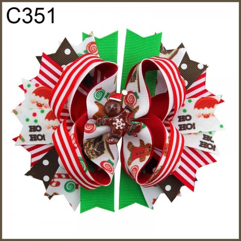 Christmas Hair Accessories - Free Delivery Santa Claus Bows & Snowman Headbands