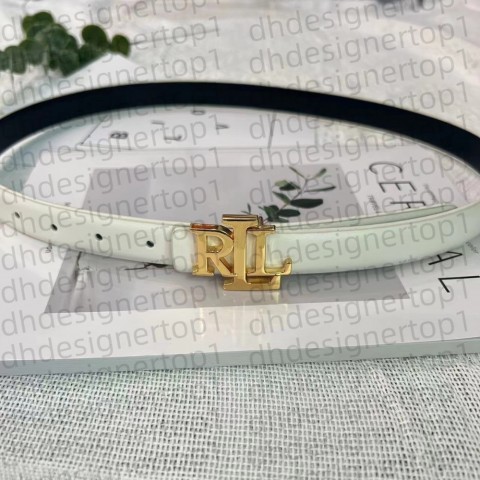 Designers RLL High-Quality Ladies Fashion Belt, 2.5cm Width, 5 Colors, Silver Golden Buckle