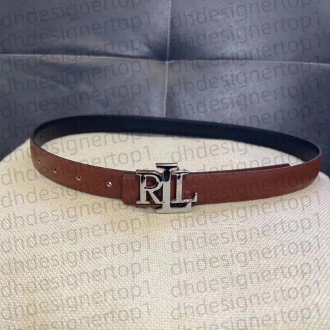 Designers RLL High-Quality Ladies Fashion Belt, 2.5cm Width, 5 Colors, Silver Golden Buckle