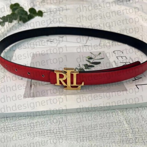 Designers RLL High-Quality Ladies Fashion Belt, 2.5cm Width, 5 Colors, Silver Golden Buckle