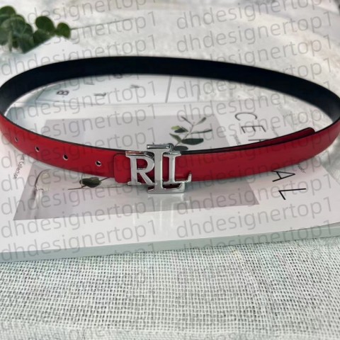 Designers RLL High-Quality Ladies Fashion Belt, 2.5cm Width, 5 Colors, Silver Golden Buckle