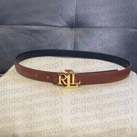 Designers RLL High-Quality Ladies Fashion Belt, 2.5cm Width, 5 Colors, Silver Golden Buckle