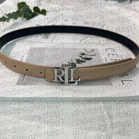 Designers RLL High-Quality Ladies Fashion Belt, 2.5cm Width, 5 Colors, Silver Golden Buckle