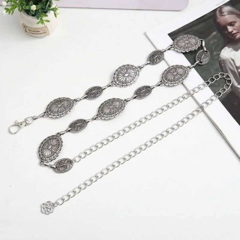Bohemian Style High-end Metal Waist Chain for Men - Fashion Ethnic Decoration T250513