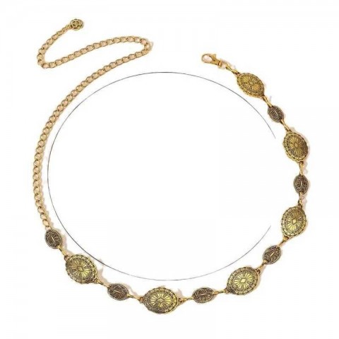 Bohemian Style High-end Metal Waist Chain for Men - Fashion Ethnic Decoration T250513