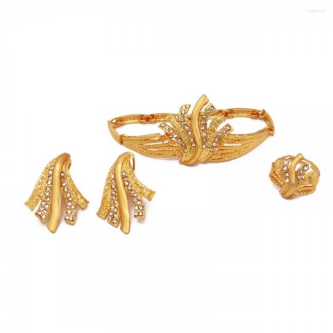 Dubai Style 18K Gold Plated Women's Jewelry Set