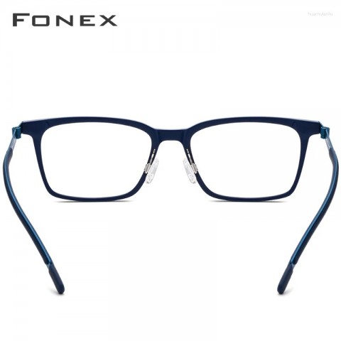 FONEX Ultralight Titanium Square Sunglasses for Men