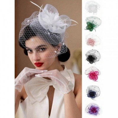 Fascinating Women's Wedding Headband with Flowers and Feathers