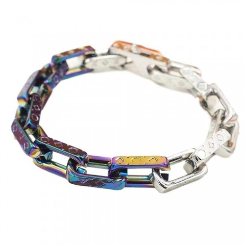 Designer Unisex Bangle Bracelet with Diamond Accents - Gold Plated Valentine's Gift