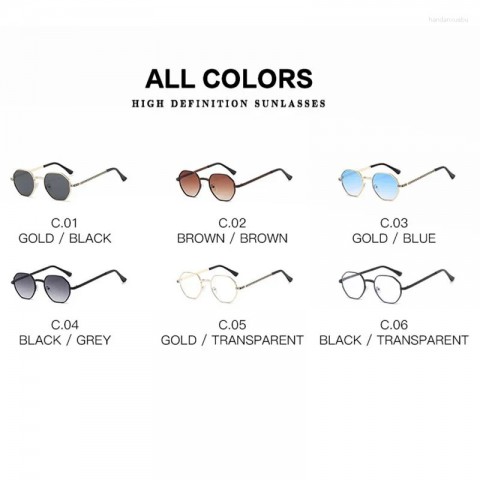 Luxury Brand B6668 Classic Square Sunglasses for Men and Women with Punk Hip Hop Style