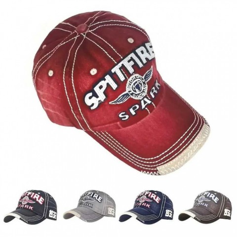 Retro Letter Adjustable Ball Cap for Men and Women