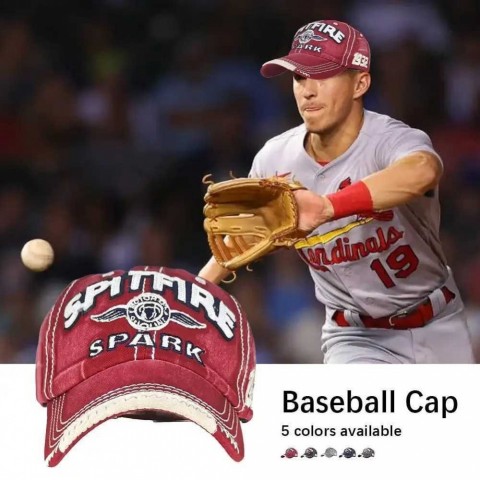 Retro Letter Adjustable Ball Cap for Men and Women