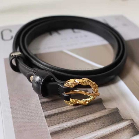 Elegant Women's Retro Pin Buckle Leather Belt for Casual Office Wear W240808