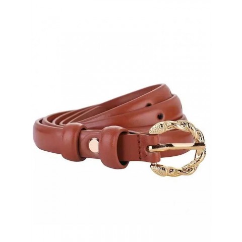 Elegant Women's Retro Pin Buckle Leather Belt for Casual Office Wear W240808