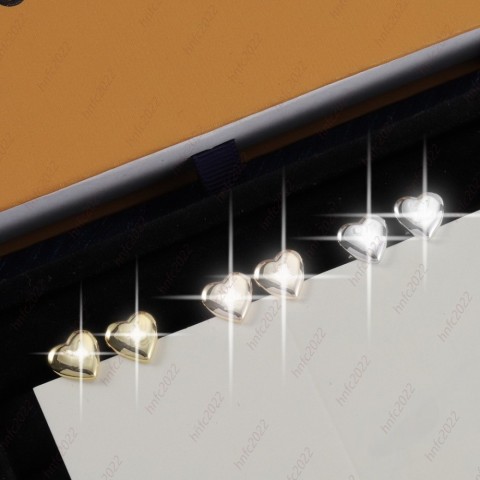 Smooth Heart Stud Earrings with Peach-Inlay Design for Women