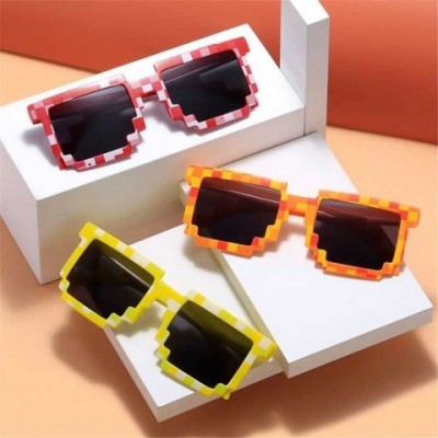 Fashionable Party Mosaic Sunglasses for Men W241228