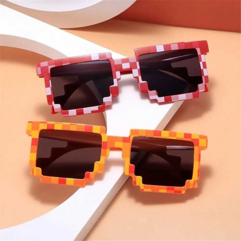 Fashionable Party Mosaic Sunglasses for Men W241228