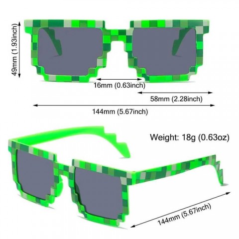 Fashionable Party Mosaic Sunglasses for Men W241228