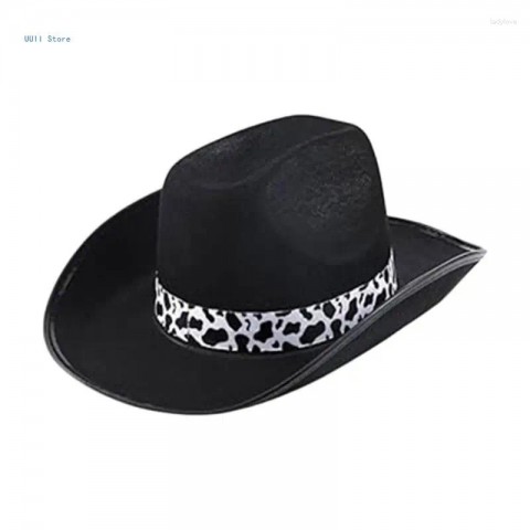 Berets for Men and Women - Cow Print Homburg Top Hats - Casual Wear