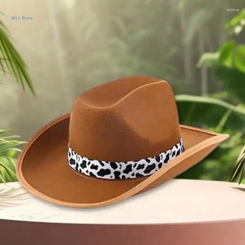 Berets for Men and Women - Cow Print Homburg Top Hats - Casual Wear