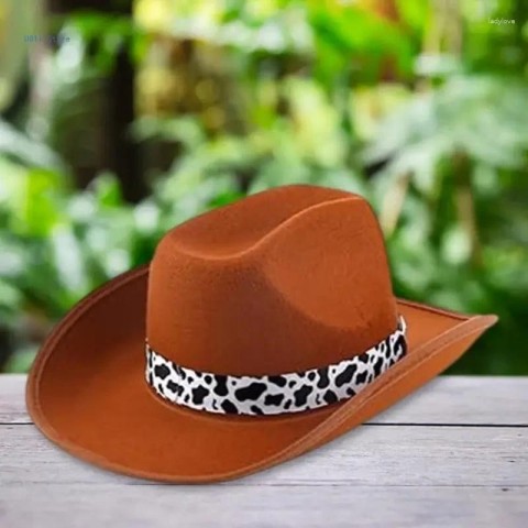 Berets for Men and Women - Cow Print Homburg Top Hats - Casual Wear