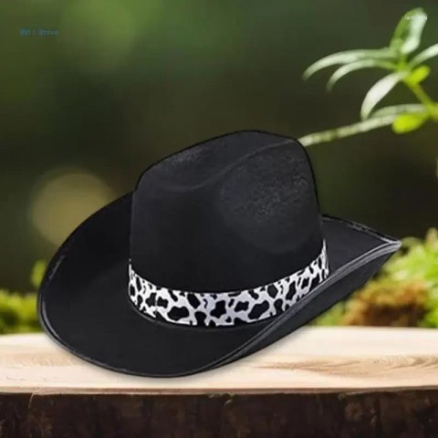Berets for Men and Women - Cow Print Homburg Top Hats - Casual Wear