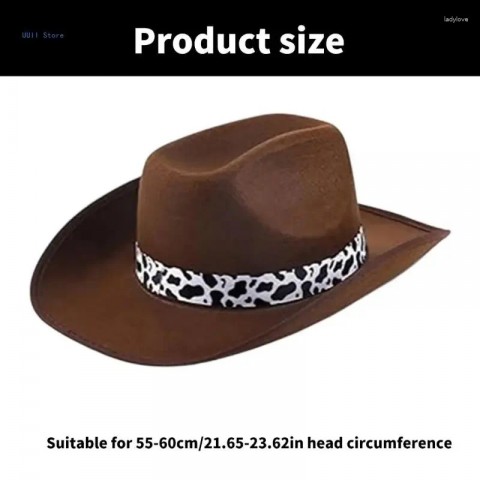 Berets for Men and Women - Cow Print Homburg Top Hats - Casual Wear
