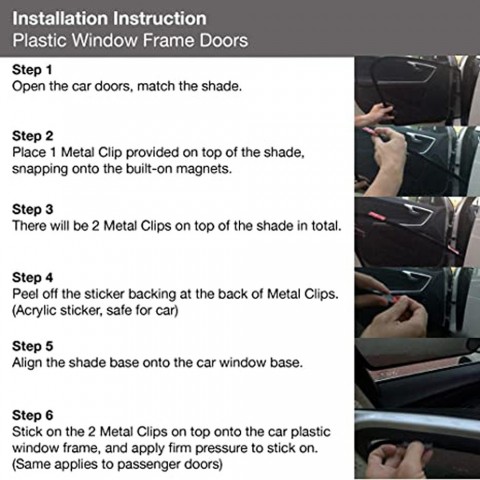 Volkswagen Atlas Teramont 2017-2023 UV Protection Magnetic Car Sun Shades