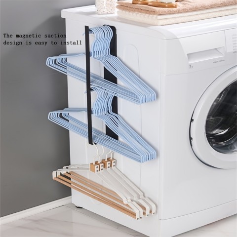 Magnetic Storage Solutions Wall Mounted Clothes Rack for Space Saving & Increased Storage
