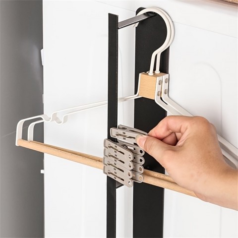 Magnetic Storage Solutions Wall Mounted Clothes Rack for Space Saving & Increased Storage