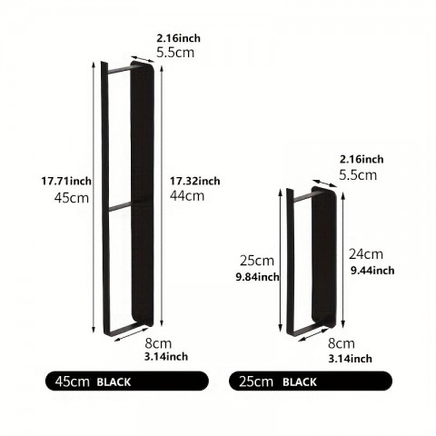 Magnetic Storage Solutions Wall Mounted Clothes Rack for Space Saving & Increased Storage