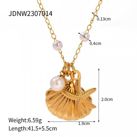 Uworld Stainless Steel Beach Pendant Necklace 2024