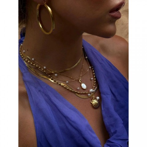 Uworld Stainless Steel Beach Pendant Necklace 2024