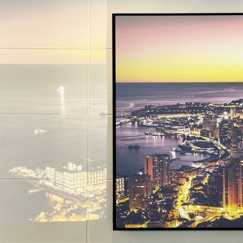 2024 ALR Projection Screen CLR PET Black Crystal Frame 100" 120" UST Projector