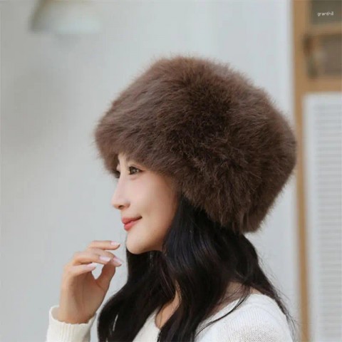 Warm Plush Berets for Women - Imitation Mongolian Hat - Winter Gifts