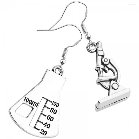 Science Dangle Earrings for Women - Gold Chandelier Drop Earrings