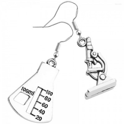 Science Dangle Earrings for Women - Gold Chandelier Drop Earrings
