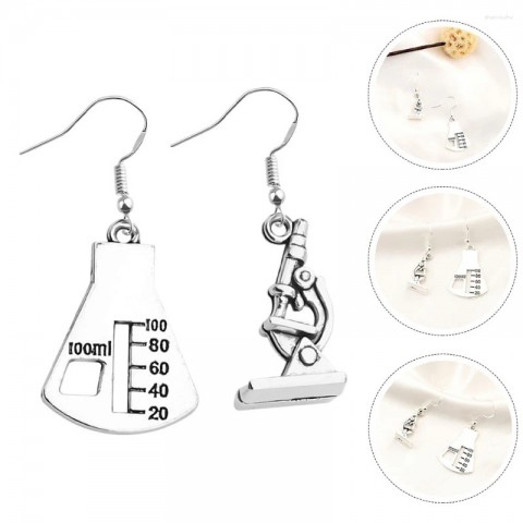 Science Dangle Earrings for Women - Gold Chandelier Drop Earrings