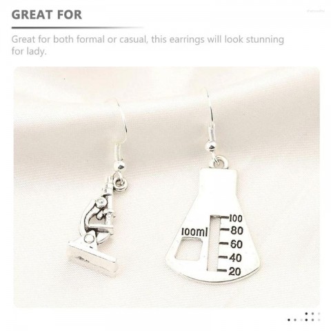 Science Dangle Earrings for Women - Gold Chandelier Drop Earrings