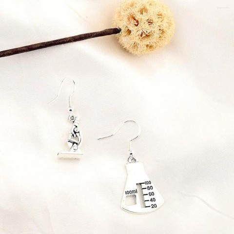 Science Dangle Earrings for Women - Gold Chandelier Drop Earrings