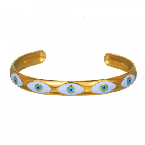 ZJ8974 Unisex Vintage Enamel Open Cuff Bangle