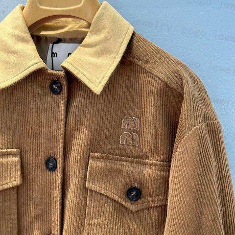 Elegant Women's Suede Collar Slim Fit Jacket with Applique Letters