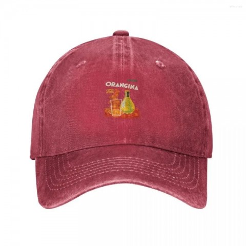 Orangina Super Soda Cocktail Poster Ball Cap - Unisex Adjustable Black