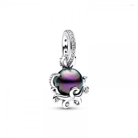 Color-Changing Jellyfish & Butterfly Charm Beads for Women's Sterling Silver Bracelet