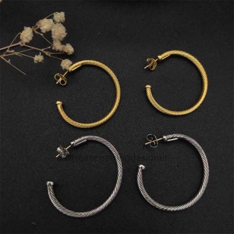 Luxury Red Charm Hoop Earrings for Women with Animal Pattern
