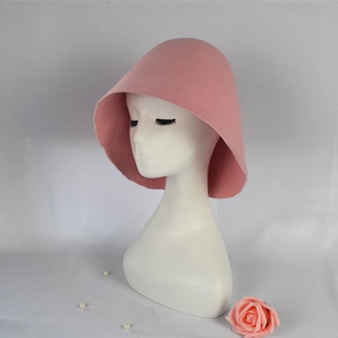 Stingy Brim Wool Felt Bucket Hat for Men - Multifunctional Millinery