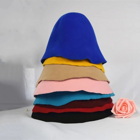 Stingy Brim Wool Felt Bucket Hat for Men - Multifunctional Millinery
