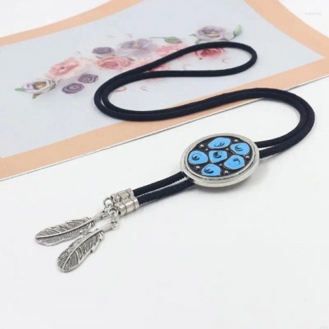 Punk Style Bow Ties Rope Charm Pendant Lavender Women's Fashion