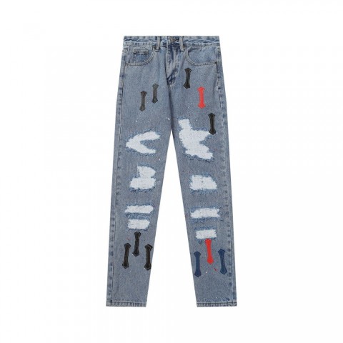 High-Quality Men's Distressed Skinny Boot Cut Jeans